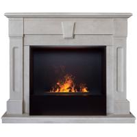 Электрокамин Kellie 26 WT с очагом от RealFlame 3D Cassette 630 Black Panel, белый камень