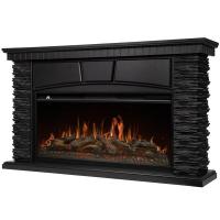 Каминокомплект Porto с очагом от Electrolux EFP/P-3620LS, камень черный и шпон венге