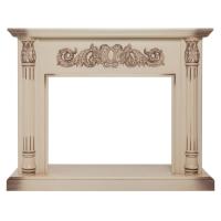 Портал  Salford  под очаги Real Flame 33, белый дуб с золотой патиной