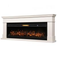 Электрокамин California 60 с очагом Royal Thermo RTFP/P-Aurora 60LS, молочный