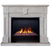 Электрокамин Kellie 26 WT с очагом от RealFlame 3D Cassette 630, белый камень