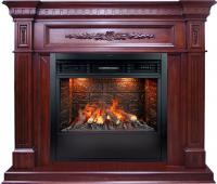 Каминокомплект Luxemburg с очаг Design B800RF 3D Royal Flame, темная вишня