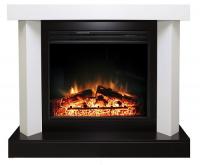 Электрокамин Vancouver с очагом Jupiter FX New, белый с черным Royal Flame