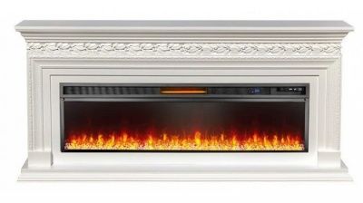 Электрокамин Valletta 60 с очагом от Royal Flame Vision 60, белый 