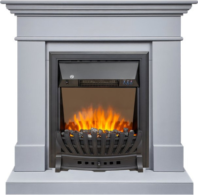 Электрокамин California STD CRM с очагом Aspen Black Royal Flame, cанд смоук