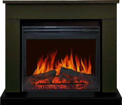Электрокамин Bergen с очагом Jupiter FX New от Royal Flame, темная олива
