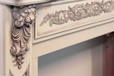 Электрокамин Lancaster с очагом XHD 23 L- INT Dimplex, слоновая кость