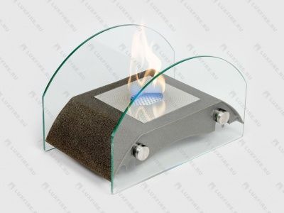  Биокамин настольный "Мост" S бронза