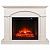Электрокамин Jacomo 25.5 WT с очагом от RealFlame Sparta 25.5, слоновая кость   