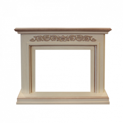 Портал Leticia под очаги Real Flame 25, беленый дуб с коричневой патиной