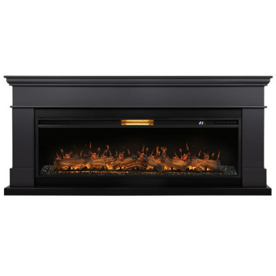 Электрокамин California 60 с очагом Royal Thermo RTFP/P-Aurora 60LS, графит