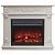 Электрокамин Philadelphia 26 WT с очагом от RealFlame Moonblaze Deluxe, белое золото   