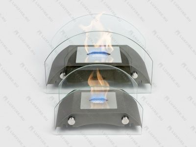  Биокамин настольный "Мост" S бронза