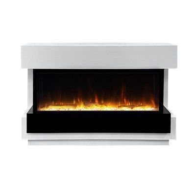 Электрокамин Cube с очагом Astra 50 от Royal Flame, белый с черным