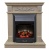 Электрокамин Adelaida WT с очагом от RealFlame Majestic Lux BL S, бежевый