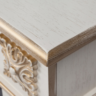 Электрокамин Siena с очагом от RealFlame Saphir 50, белый дуб с патиной