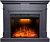 Электрокамин Coventry с очагом Emerald 28 Royal Flame, серый графит