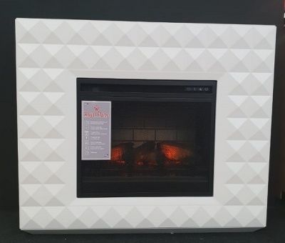 Электрокамин Diamond с очагом Vision 23 EF LED 3D FX, белый