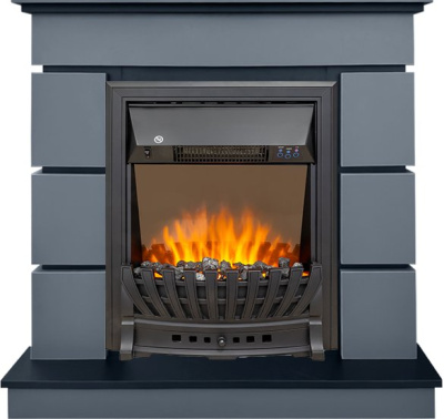 Электрокамин Modern с очагом Aspen Black от Royal Flame, серый графит