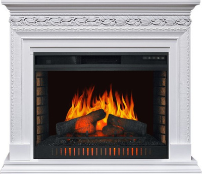 Электрокамин Valletta с очагом от Royal Flame Vision 30 EF LED FX, белый