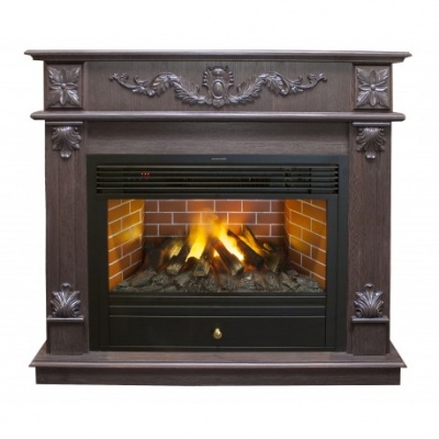 Электрокамин Philadelphia с очагом от RealFlame Novara 26 3D, орех