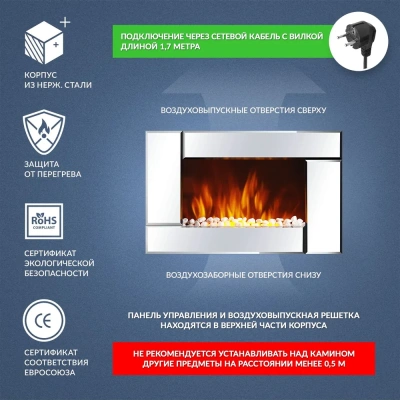 Электрический очаг EFP/W-2000S зеркальный Electrolux