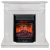 Электрокамин Ottawa с очагом от RealFlame Majestic Lux Black RC, белое золото