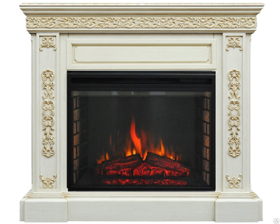 Электрокамин Ekaterina 26 WT с Epsilon 26 S IR Real Flame