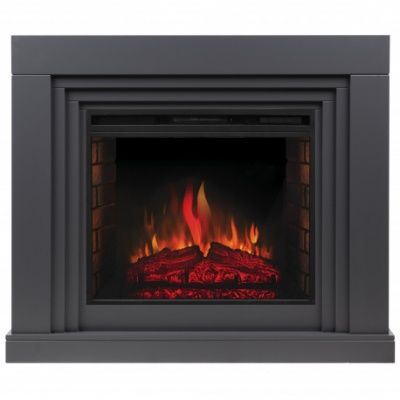 Электрокамин Stanley с очагом от RealFlame Epsilon 26 SIR, серый