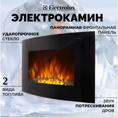 Электрический очаг EFP/W-1200URLS черный Electrolux  