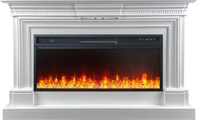 Каминокомплект Chelsea с очагом Vision 42 LED, белый