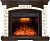 Электрокамин Glasgow с очагом Emerald 28 Royal Flame, камень белый и темный дуб