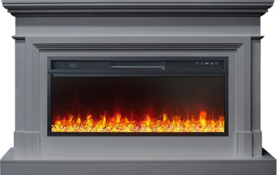 Электрокамин Coventry с очагом Vision 42 LED Royal Flame, серый 