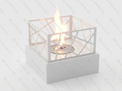  Биокамин настольный "Пикник" S белый