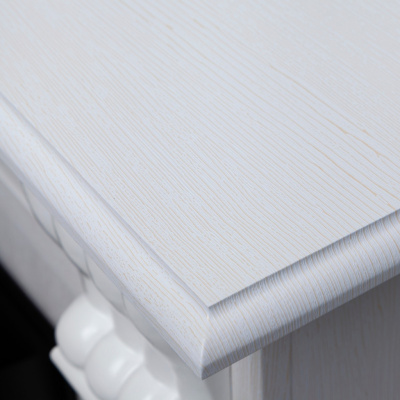 Электрокамин Ottawa  с очагом от RealFlame 3D Oregan, белое золото