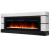 Электрокамин Moderno Long с очагом Electrolux EFP/P-1600ULS, белый с черным