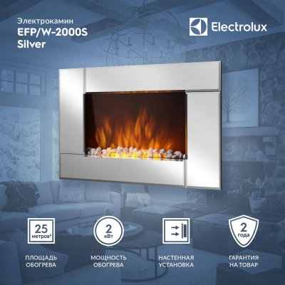 Электрический очаг EFP/W-2000S зеркальный Electrolux