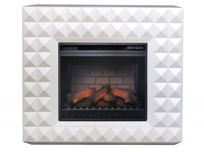 Электрокамин Diamond с очагом Vision 23 EF LED 3D FX, белый