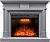 Электрокамин Coventry с очагом Emerald 28 Royal Flame, серый 