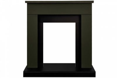 Электрокамин Bergen с очагом Fobos FX M Black от Royal Flame, темная олива