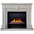 Электрокамин Kellie 26 WT с очагом от RealFlame 3D Cassette 630, белый камень