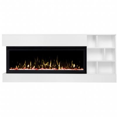 Электрокамин Dixon 50 с очагом RealFlame Saphir 50, белый
