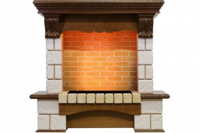 Портал Pierre Lux под классические очаги Dimplex  , дуб и шампань (Высота 1035 мм)