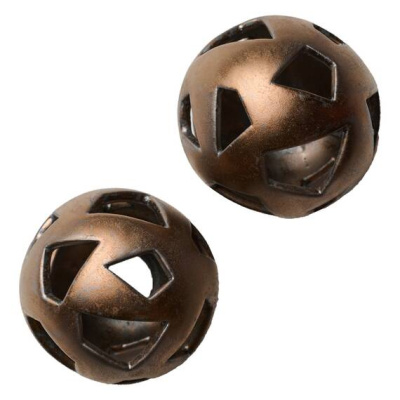 ШАРЫ МЕДНЫЕ С ТРАПЕЦЕВИДНЫМИ ОТВЕРСТИЯМИ - 2 ШТ.