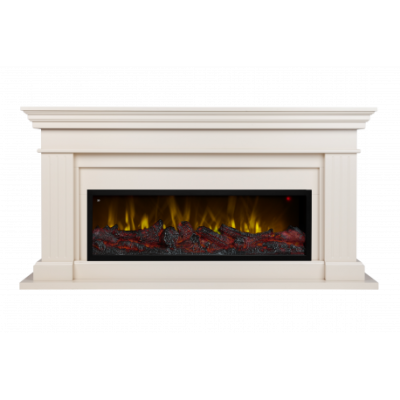 Электрокамин Ontario с очагом от RealFlame Beverly 1000, белый