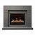 Электрокамин Lindelse 26 GR с очагом от RealFlame Helios 26 3D, серый