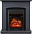 Электрокамин Barcelona очагом Majestic FX Black Royal Flame, серый графит