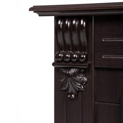 Электрокамин Ottawa с очагом от RealFlame Eugene, венге