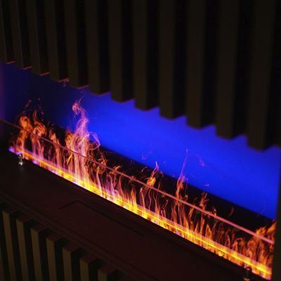 Электрический паровой очаг Schones Feuer 3D FireLine 1200 Blue (с эффектом cинего пламени)